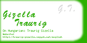 gizella traurig business card